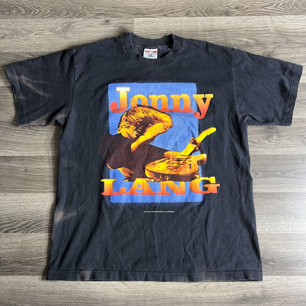 VTG Jonny Lang Tour T Shirt Fits Med 1997 Blues Gospel Rock Lie To Me Distressed